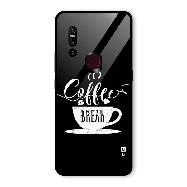 Coffee Break Glass Back Case for Vivo V15