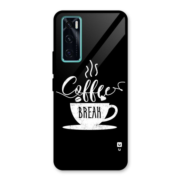 Coffee Break Glass Back Case for Vivo V20 SE