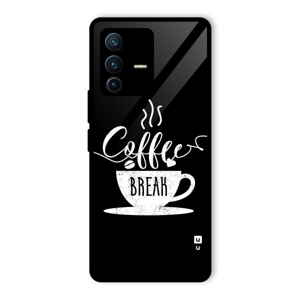 Coffee Break Glass Back Case for Vivo V23 Pro