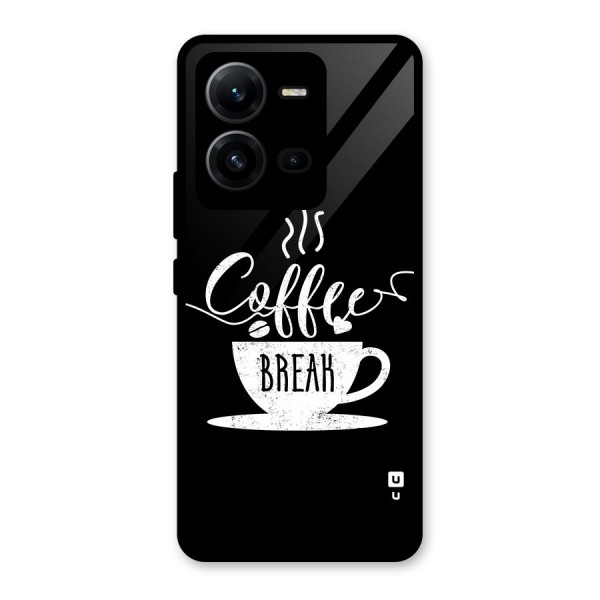 Coffee Break Glass Back Case for Vivo V25