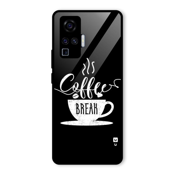 Coffee Break Glass Back Case for Vivo X50 Pro