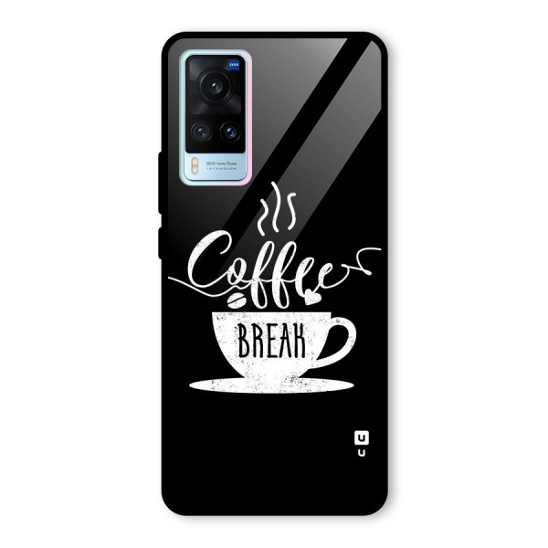 Coffee Break Glass Back Case for Vivo X60