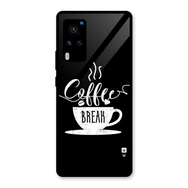 Coffee Break Glass Back Case for Vivo X60 Pro