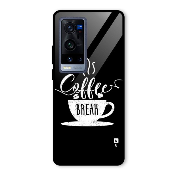 Coffee Break Glass Back Case for Vivo X60 Pro Plus