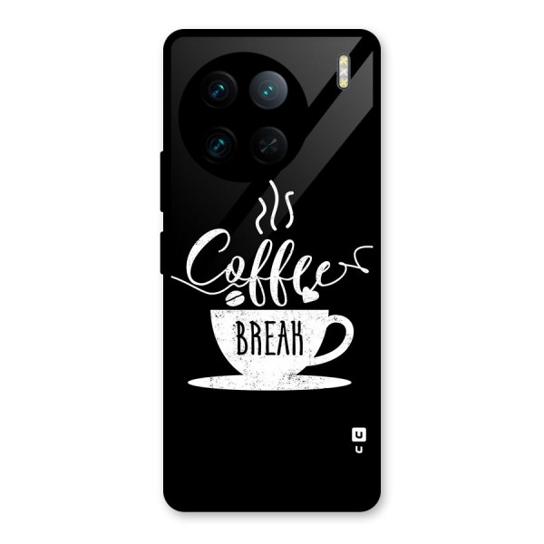 Coffee Break Glass Back Case for Vivo X90 Pro