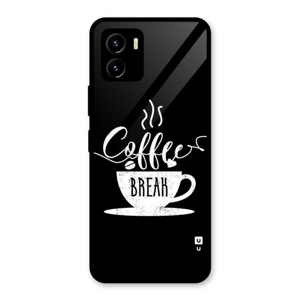 Coffee Break Glass Back Case for Vivo Y15s