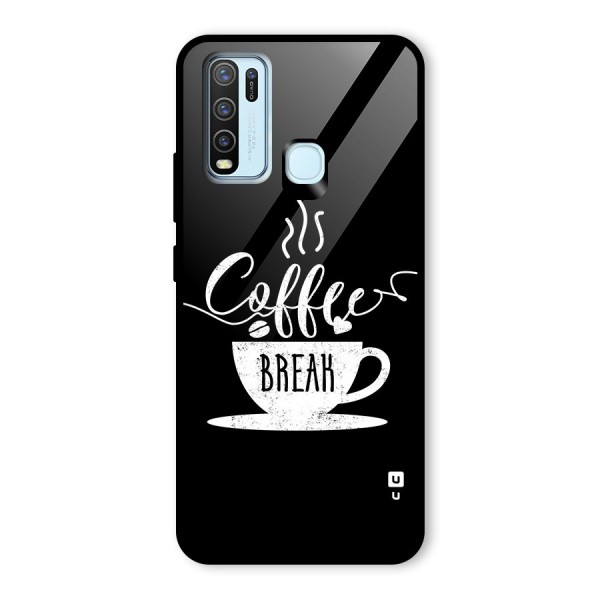 Coffee Break Glass Back Case for Vivo Y30