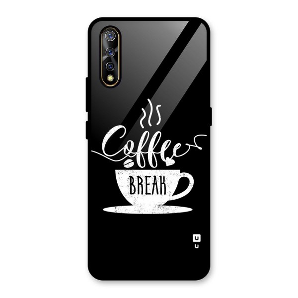 Coffee Break Glass Back Case for Vivo Z1x