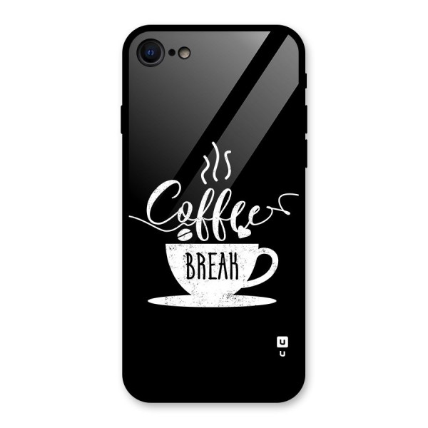 Coffee Break Glass Back Case for iPhone 8