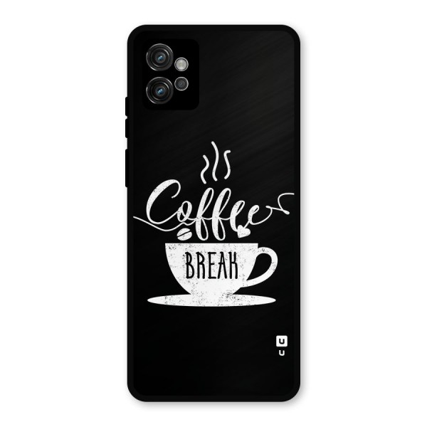 Coffee Break Metal Back Case for Moto G32