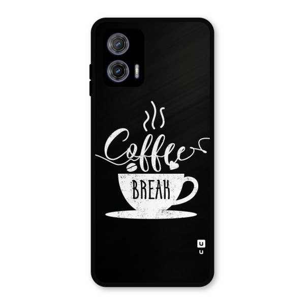 Coffee Break Metal Back Case for Moto G73