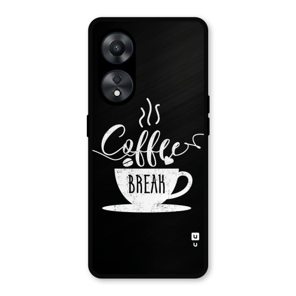 Coffee Break Metal Back Case for Oppo A78