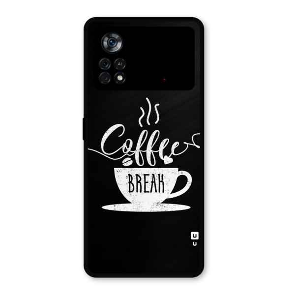 Coffee Break Metal Back Case for Poco X4 Pro 5G