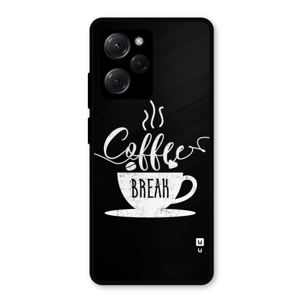 Coffee Break Metal Back Case for Poco X5 Pro