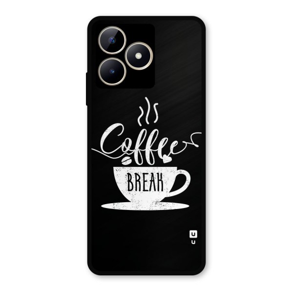 Coffee Break Metal Back Case for Realme Narzo N53