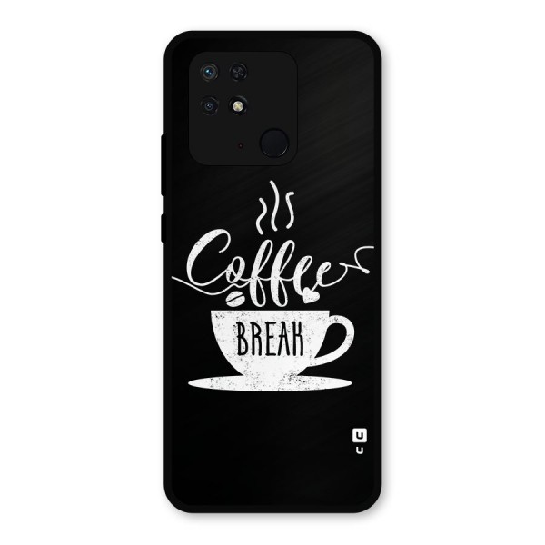 Coffee Break Metal Back Case for Redmi 10