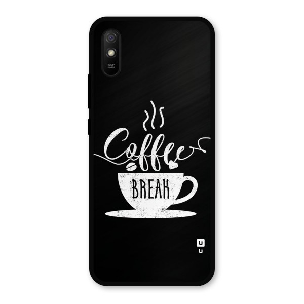 Coffee Break Metal Back Case for Redmi 9i