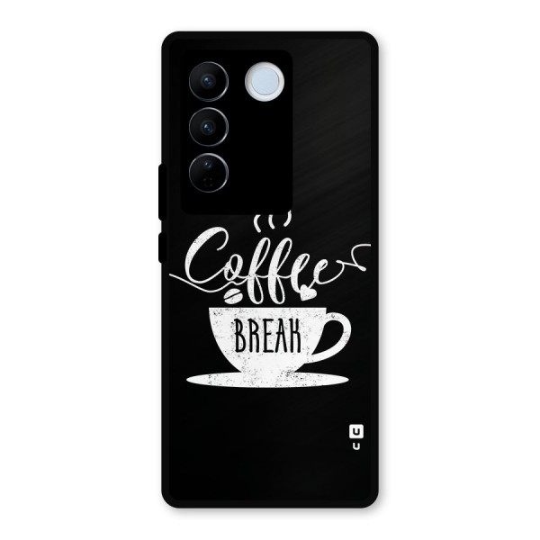 Coffee Break Metal Back Case for Vivo V27