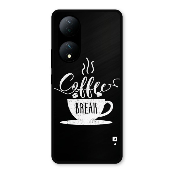 Coffee Break Metal Back Case for Vivo Y100a