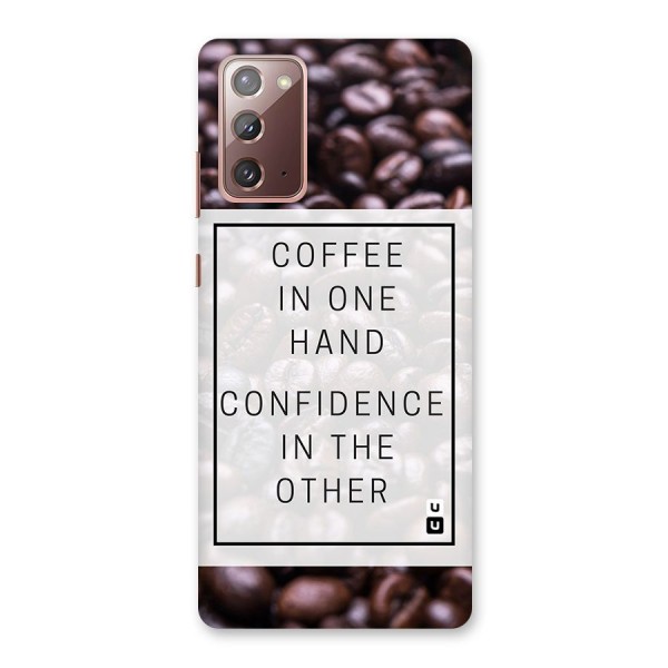 Coffee Confidence Quote Back Case for Galaxy Note 20