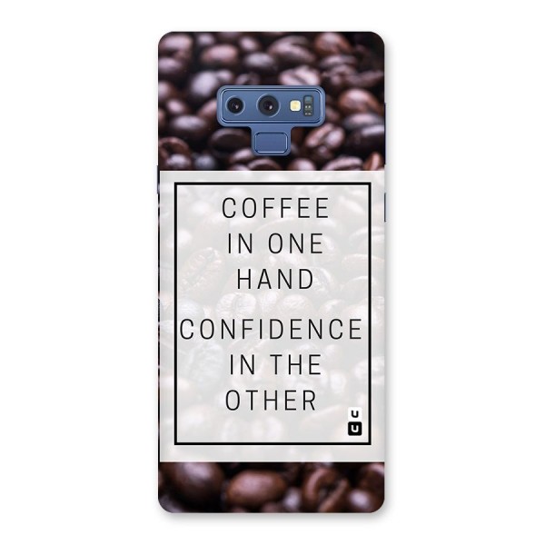 Coffee Confidence Quote Back Case for Galaxy Note 9