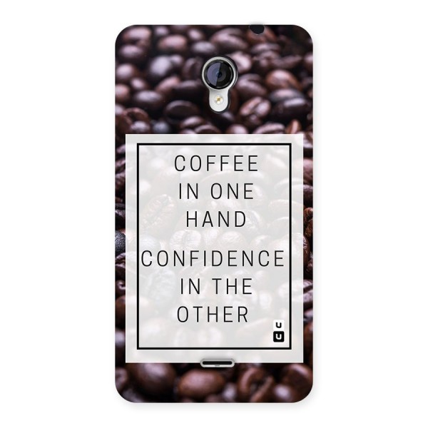 Coffee Confidence Quote Back Case for Micromax Unite 2 A106