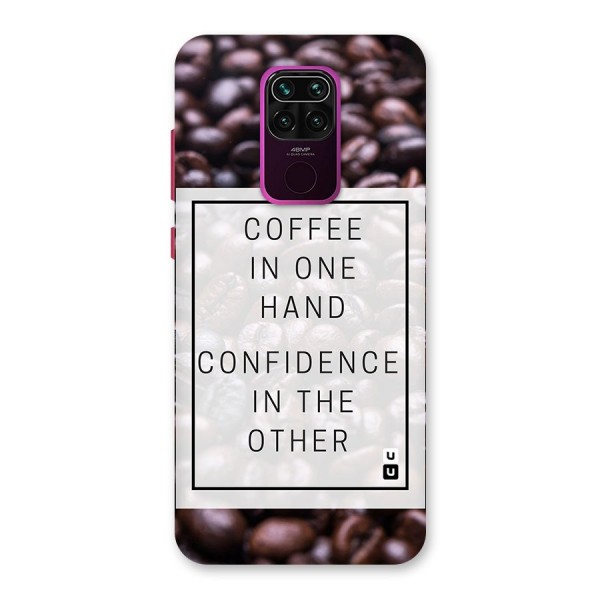 Coffee Confidence Quote Back Case for Redmi Note 9