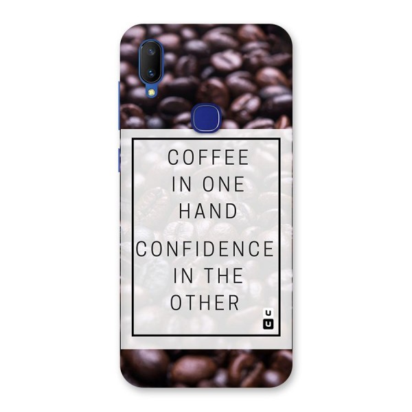 Coffee Confidence Quote Back Case for Vivo V11