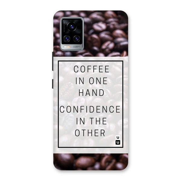 Coffee Confidence Quote Back Case for Vivo V20 Pro