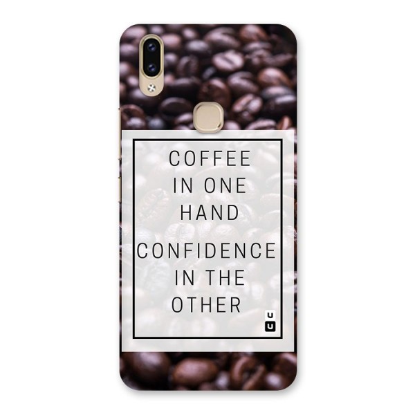 Coffee Confidence Quote Back Case for Vivo V9