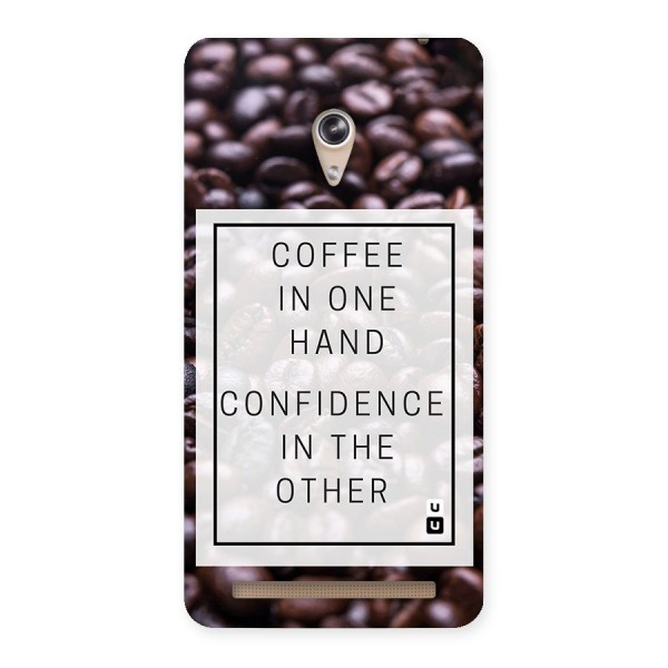 Coffee Confidence Quote Back Case for Zenfone 6