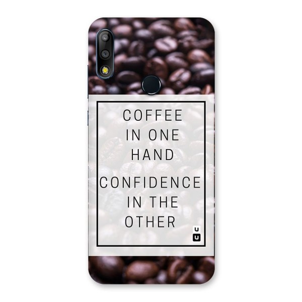 Coffee Confidence Quote Back Case for Zenfone Max Pro M2