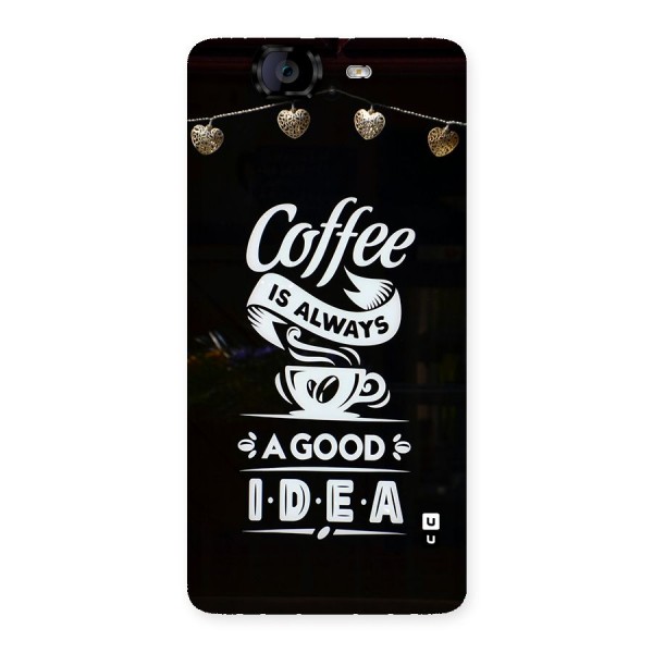 Coffee Idea Back Case for Canvas Knight A350