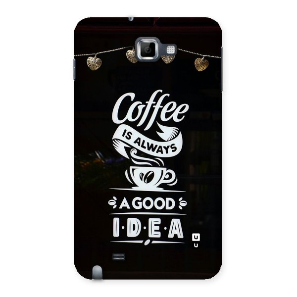 Coffee Idea Back Case for Galaxy Note