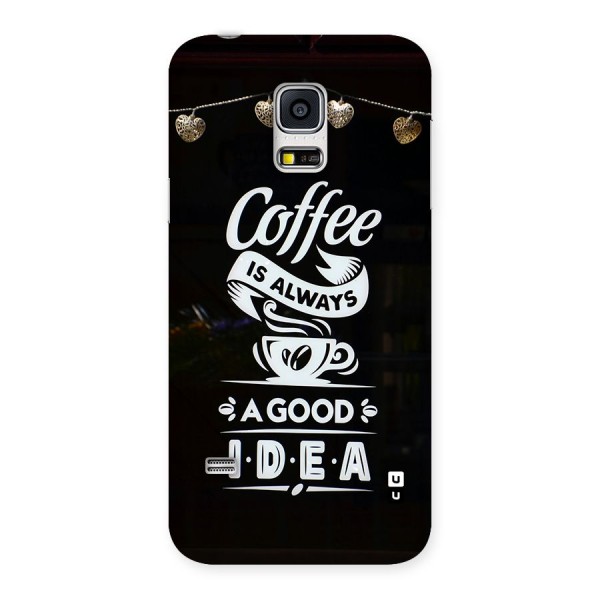 Coffee Idea Back Case for Galaxy S5 Mini