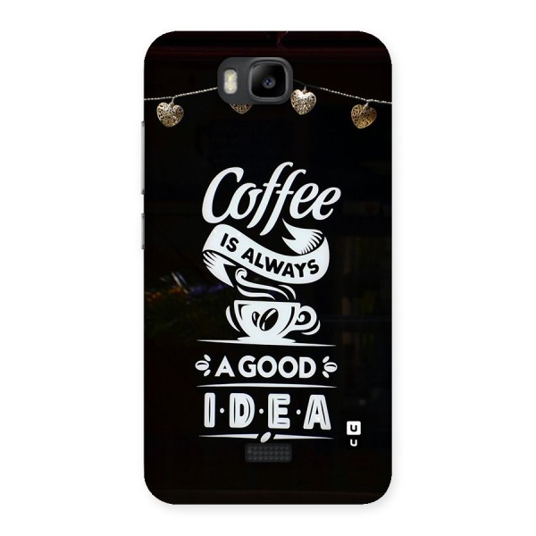 Coffee Idea Back Case for Honor Bee