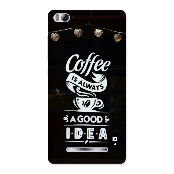 Coffee Idea Back Case for Mi4i