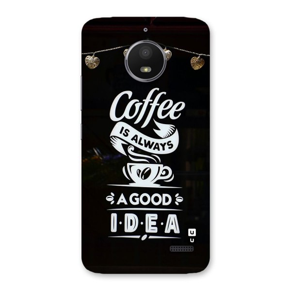 Coffee Idea Back Case for Moto E4