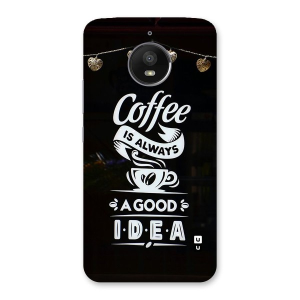 Coffee Idea Back Case for Moto E4 Plus