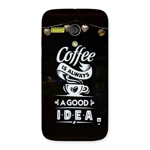 Coffee Idea Back Case for Moto G