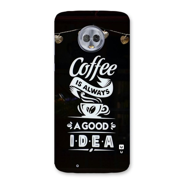 Coffee Idea Back Case for Moto G6