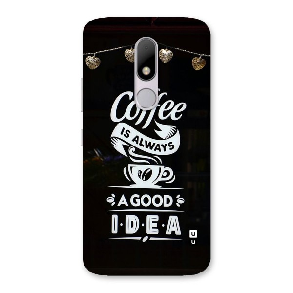 Coffee Idea Back Case for Moto M