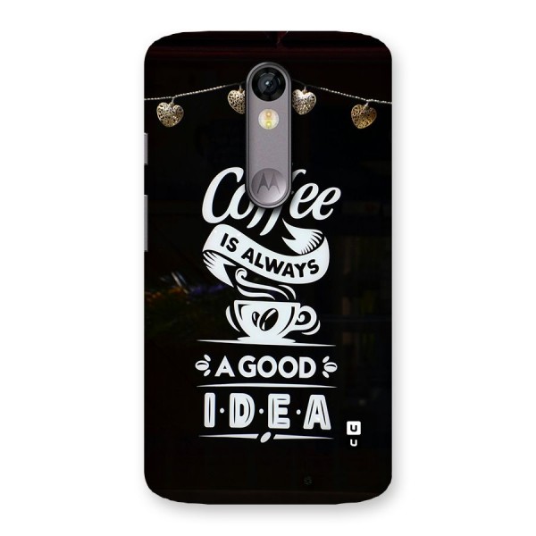 Coffee Idea Back Case for Moto X Force