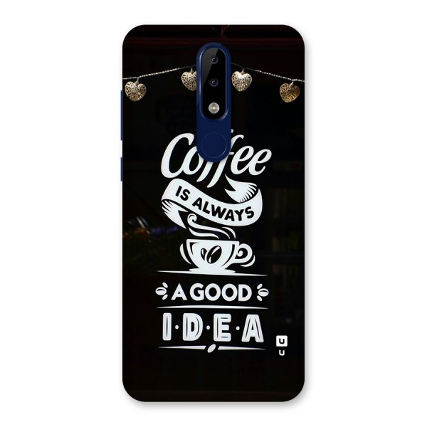 Coffee Idea Back Case for Nokia 5.1 Plus