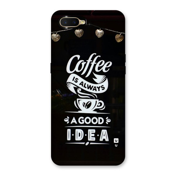 Coffee Idea Back Case for Oppo K1