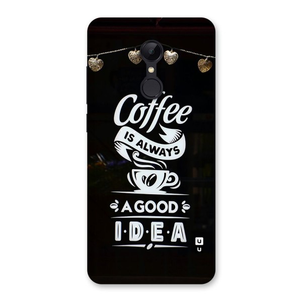 Coffee Idea Back Case for Redmi 5