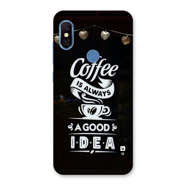 Coffee Idea Back Case for Redmi Note 6 Pro