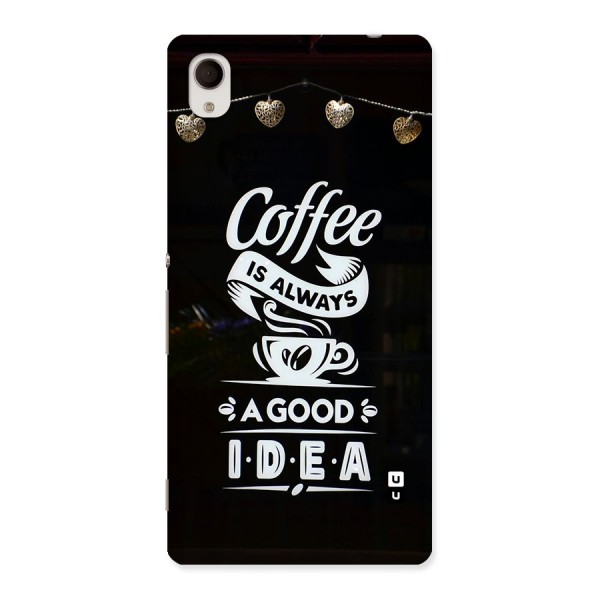 Coffee Idea Back Case for Xperia M4 Aqua