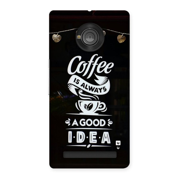 Coffee Idea Back Case for Yuphoria