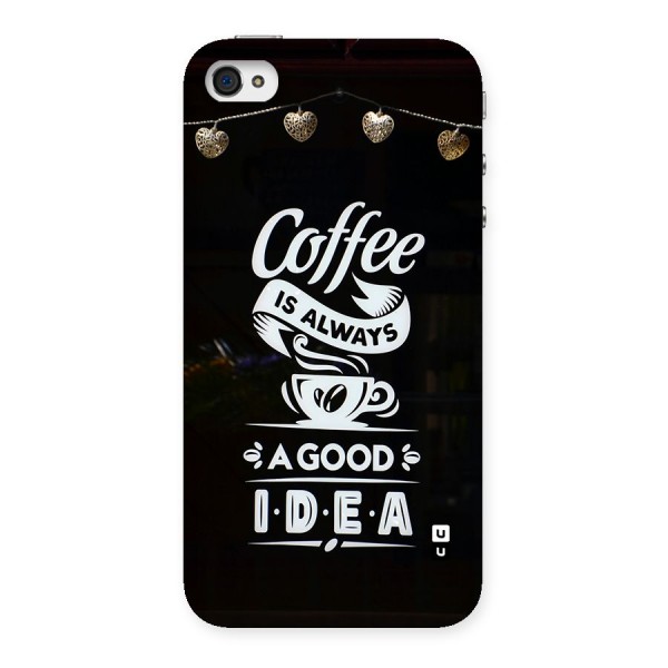 Coffee Idea Back Case for iPhone 4 4s